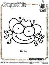 RangerKidz Billy Bug Coloring Page