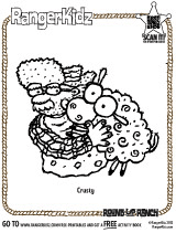 RangerKidz Crusty Coloring Page