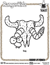 RangerKidz Fang Coloring Page