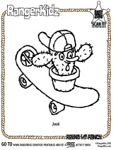 RangerKidz Jose Coloring Page