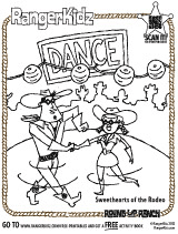RangerKidz Sweethearts of the Rodeo Coloring Page