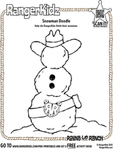 RangerKidz Snowman Doodle