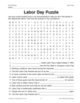 Labor Day Puzzle