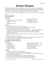 African Recipes