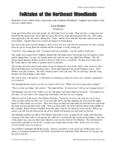 Folktales of the Northeast Woodlands