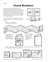 Travel Brochure Template on Travel Brochure Printable  3rd   5th Grade    Teachervision Com