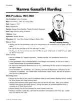 Warren Gamaliel Harding