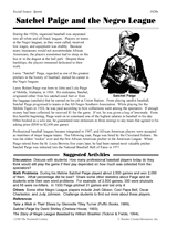 Satchel Paige and the Negro League