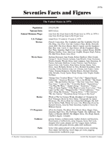 Facts and Figures of the 1970s