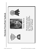 Electronic PowerPoint Yearbook: Example Slide & Student Planning Page