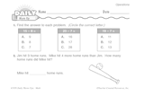 Math Warm-Up 70 for Gr. 1 & 2: Operations