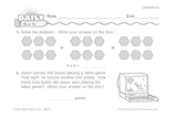 Math Warm-Up 100 for Gr. 1 & 2: Operations