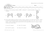 Math Warm-Up 139 for Gr. 3 & 4: Measurement & Geometry