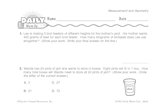 Math Warm-Up 141 for Gr. 3 & 4: Measurement & Geometry