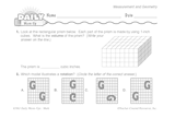 Math Warm-Up 106 for Gr. 5 & 6: Measurement & Geometry