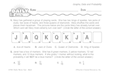 Math Warm-Up 174 for Gr. 5 & 6: Graphs, Data & Probability