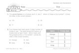 Math Warm-Up 2 for Gr. 5 & 6: Numbers and Numeration