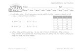 Math Warm-Up 250 for Gr. 5 & 6: Algebra, Patterns & Functions
