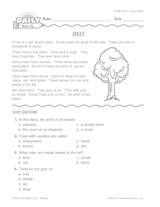 Reading Warm-Up 19 for Gr. 1 & 2: Geography