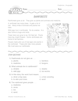 Reading Warm-Up 24 for Gr. 1 & 2: Geography