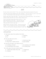 Reading Warm-Up 2 for Gr. 1 & 2: Animals