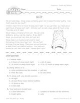 Reading Warm-Up 70 for Gr. 1 & 2: Health and Wellness