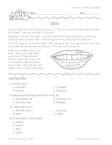 Reading Warm-Up 72 for Gr. 1 & 2: Health and Wellness
