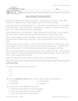 Reading Warm-Up 108 for Gr. 1 & 2: Historical Fiction