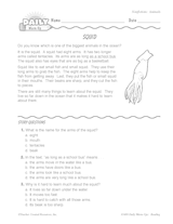 Reading Warm-Up 11 for Gr. 1 & 2: Animals