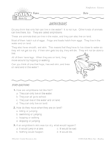 Reading Warm-Up 61 for Gr. 1 & 2: Science