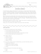 Reading Warm-Up 38 for Gr. 3 & 4: American History