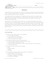 Reading Warm-Up 53 for Gr. 3 & 4: Science