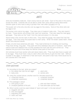 Reading Warm-Up 6 for Gr. 3 & 4: Animals