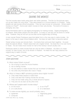 Reading Warm-Up 72 for Gr. 3 & 4: Current Events