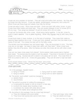 Reading Warm-Up 7 for Gr. 3 & 4: Animals