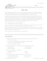 Reading Warm-Up 105 for Gr. 3 & 4: Historical Fiction