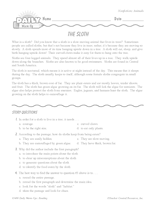 Reading Warm-Up 12 for Gr. 3 & 4: Animals