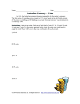 Australian Coins Printables