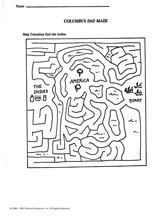 Columbus Day Maze