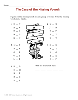 The Case of the Missing Vowels