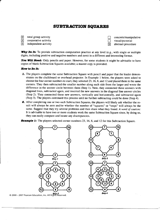 Subtraction Squares