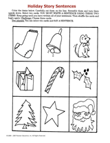 Holiday Story Sentences