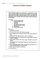 Almond Cookie Recipe