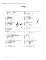 U.S. State Songs