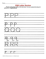 PQR Letter Review