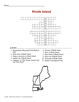 Rhode Island Crossword Puzzle