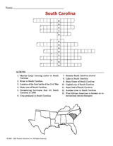 South Carolina Crossword Puzzle