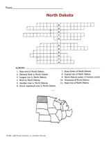 North Dakota Crossword Puzzle