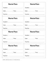 School Nurse Pass