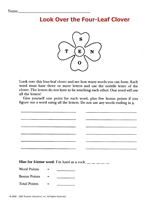 Look Over the Four-Leaf Clover